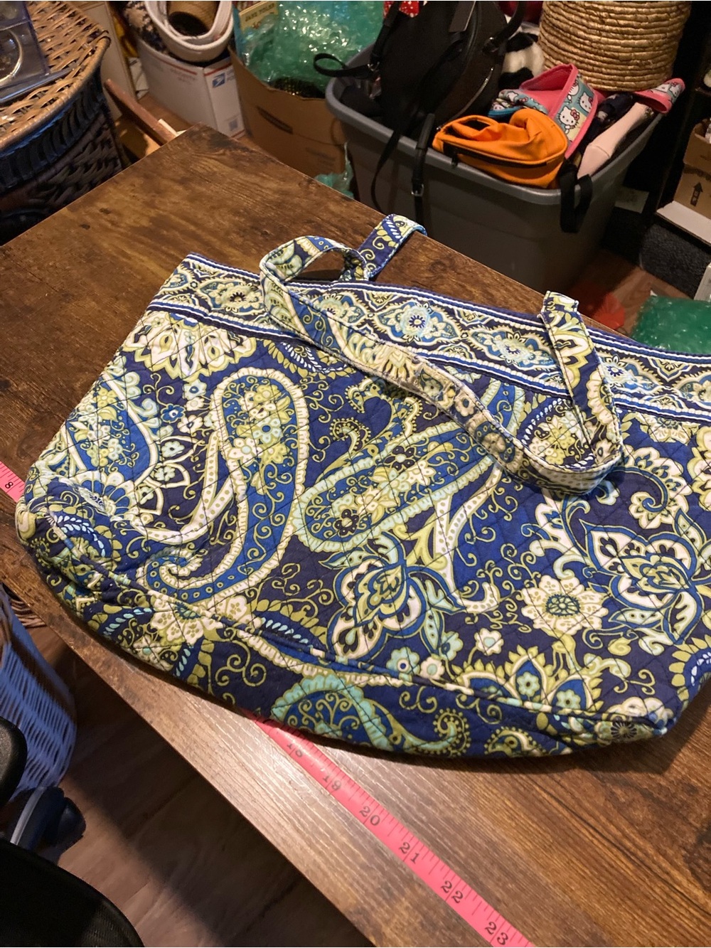 Vera Bradley baroque east west tote